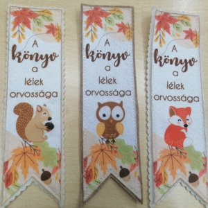 Könyvjelző, Könyv & Zene, Könyvjelző, Varrás, MESKA