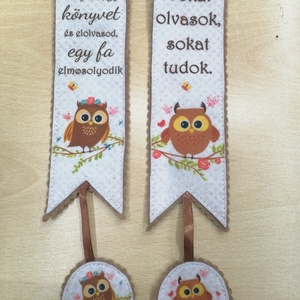 Könyvjelző, Könyv & Zene, Könyvjelző, Varrás, MESKA