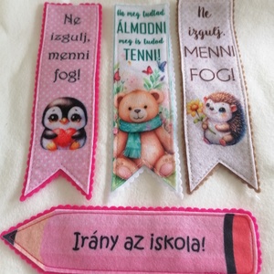 Könyvjelző, Könyv & Zene, Könyvjelző, Varrás, MESKA