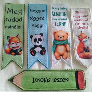 Könyvjelző, Könyv & Zene, Könyvjelző, Varrás, MESKA