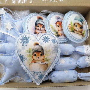 Karácsonyi dísz - karácsony - karácsonyi lakásdekoráció - karácsonyfadíszek - Meska.hu