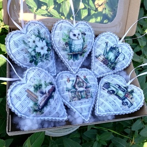 Karácsonyi dísz, Karácsony, Karácsonyi lakásdekoráció, Karácsonyfadíszek, Varrás, MESKA