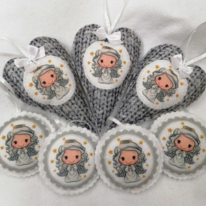 Karácsonyi dísz, Karácsony, Karácsonyi lakásdekoráció, Karácsonyfadíszek, Varrás, MESKA