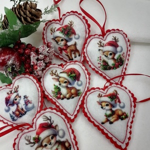 Karácsonyi dísz, Karácsony, Karácsonyi lakásdekoráció, Karácsonyfadíszek, Varrás, MESKA