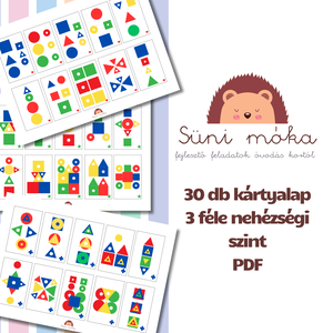Alakzat kirakó - PDF, Játék & Sport, Készségfejlesztő és Logikai játék, Logikai játékok, , MESKA