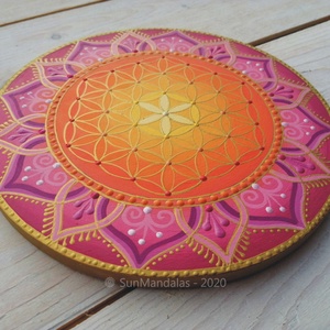 Rózsaszín Mandala  - otthon & életmód - dekoráció - Meska.hu