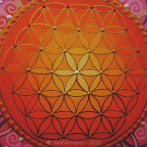 Rózsaszín Mandala  - otthon & életmód - dekoráció - Meska.hu