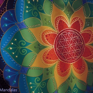 Csakra Mandala   - otthon & életmód - dekoráció - spiritualitás - mandala - Meska.hu