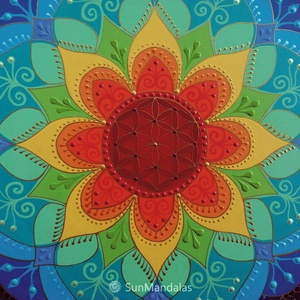 Csakra Mandala   - otthon & életmód - dekoráció - spiritualitás - mandala - Meska.hu