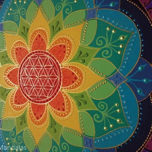 Csakra Mandala   - otthon & életmód - dekoráció - spiritualitás - mandala - Meska.hu