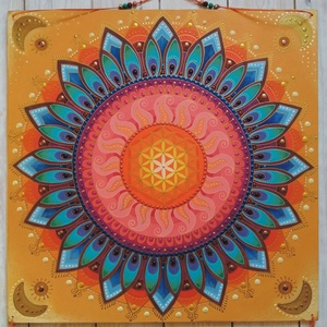 Kék Virág Mandala - otthon & életmód - dekoráció - spiritualitás - mandala - Meska.hu