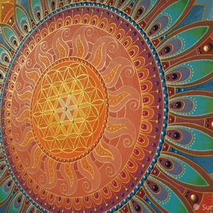 Kék Virág Mandala - Meska.hu Kék Virág Mandala - Meska.hu
