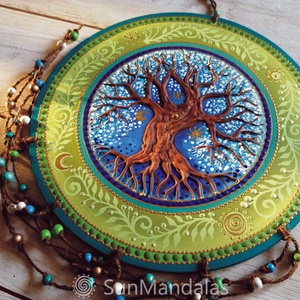 Zöldfa  Mandala  / Életfa  - otthon & életmód - dekoráció - spiritualitás - mandala - Meska.hu