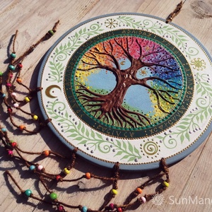 Szivárvány  Mandala  / Életfa  - otthon & életmód - dekoráció - spiritualitás - mandala - Meska.hu