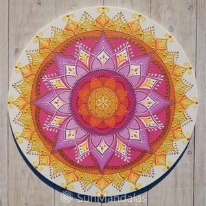 Sárga Virág Mandala   - Meska.hu