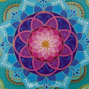 Tavirózsa  Mandala   - otthon & életmód - dekoráció - spiritualitás - mandala - Meska.hu