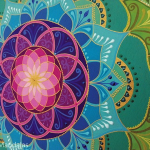 Tavirózsa  Mandala   - otthon & életmód - dekoráció - spiritualitás - mandala - Meska.hu