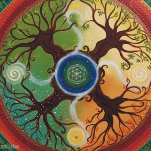 Négy évszak Mandala - otthon & életmód - dekoráció - spiritualitás - mandala - Meska.hu