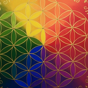 Szivárvány Élet Virága Mandala - otthon & életmód - dekoráció - spiritualitás - mandala - Meska.hu