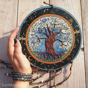 Meggyfa  Mandala  / Életfa  - otthon & életmód - dekoráció - spiritualitás - mandala - Meska.hu