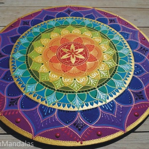 Életvirága  Mandala  Csakra színekkel  - otthon & életmód - dekoráció - spiritualitás - mandala - Meska.hu