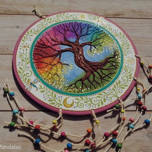 Szivárvány Életfa ( Mandala)  - otthon & életmód - dekoráció - spiritualitás - mandala - Meska.hu