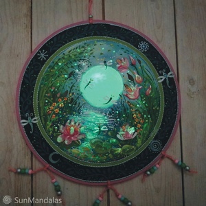 Erdei tó tavirózsákkal ( lótusz)  - otthon & életmód - dekoráció - spiritualitás - mandala - Meska.hu