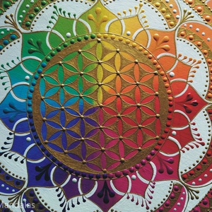 Szivárvány Mandala - otthon & életmód - dekoráció - spiritualitás - mandala - Meska.hu