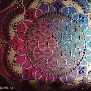  Kék-lila  Mandala - otthon & életmód - dekoráció - spiritualitás - mandala - Meska.hu