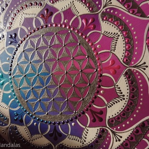  Kék-lila  Mandala - otthon & életmód - dekoráció - spiritualitás - mandala - Meska.hu