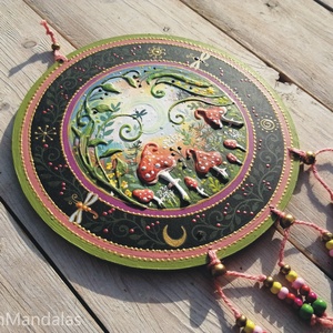 Varázserdő piros gombákkal  - otthon & életmód - dekoráció - spiritualitás - mandala - Meska.hu