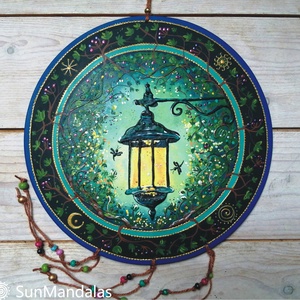 Lámpás, Otthon & Életmód, Dekoráció, Spiritualitás, Mandala, Festett tárgyak, MESKA