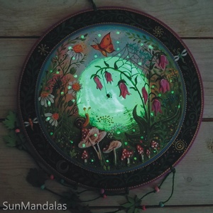 Varázsrét csigával - otthon & életmód - dekoráció - spiritualitás - mandala - Meska.hu