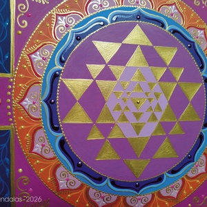 Sri Yantra - otthon & életmód - dekoráció - spiritualitás - mandala - Meska.hu