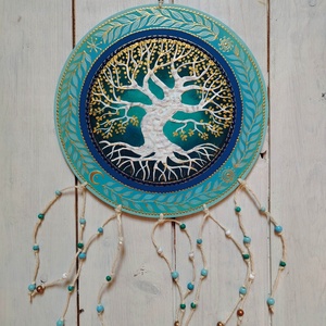 Arany nyír  Életfa  - otthon & életmód - dekoráció - fali és függő dekoráció - falra akasztható dekor - Meska.hu