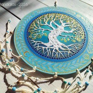 Arany nyír  Életfa  - otthon & életmód - dekoráció - fali és függő dekoráció - falra akasztható dekor - Meska.hu