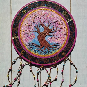 Cseresznyevirág   Életfa  - otthon & életmód - dekoráció - fali és függő dekoráció - falra akasztható dekor - Meska.hu