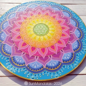 Szivárvány Mandala  - otthon & életmód - dekoráció - spiritualitás - mandala - Meska.hu