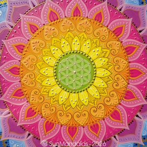 Szivárvány Mandala  - otthon & életmód - dekoráció - spiritualitás - mandala - Meska.hu