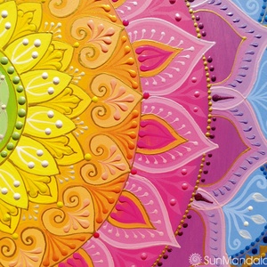 Szivárvány Mandala  - otthon & életmód - dekoráció - spiritualitás - mandala - Meska.hu