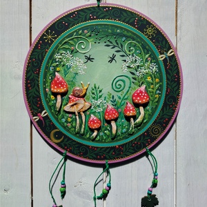 Varázserdő piros gombákkal  - Meska.hu