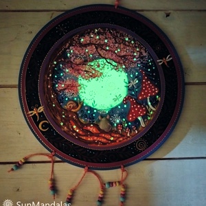 Varázserdő csigával és kisegérrel - otthon & életmód - dekoráció - spiritualitás - mandala - Meska.hu