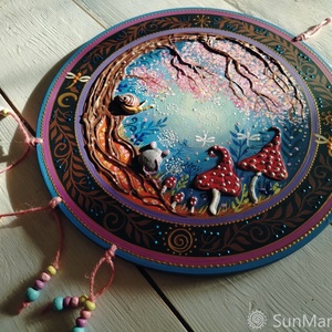 Varázserdő csigával és kisegérrel - otthon & életmód - dekoráció - spiritualitás - mandala - Meska.hu