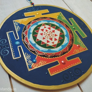   Mini Sri Yantra - otthon & életmód - dekoráció - spiritualitás - mandala - Meska.hu
