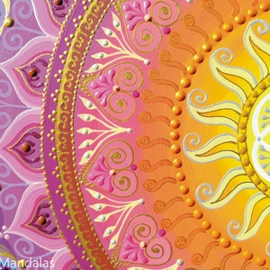 Bíbor  NapMandala - otthon & életmód - dekoráció - spiritualitás - mandala - Meska.hu