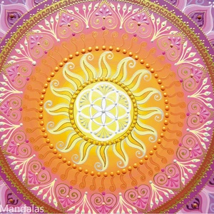 Bíbor  NapMandala - otthon & életmód - dekoráció - spiritualitás - mandala - Meska.hu