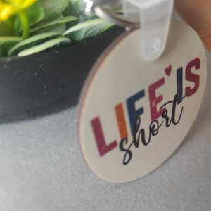 'Édes élet' fa kulcstartó - táska & tok - kulcstartó & táskadísz - kulcstartó - Meska.hu