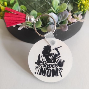 Super Mom (Szuper Anya) kulcstartó � a hétköznapok hősnőinek - táska & tok - kulcstartó & táskadísz - kulcstartó - Meska.hu