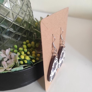 'Virágos harmónia' fa fülbevaló - ékszer - fülbevaló - lógó csepp fülbevaló - Meska.hu