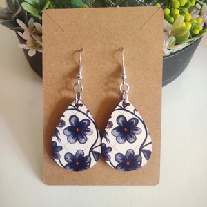 'Virágos harmónia' fa fülbevaló - Meska.hu